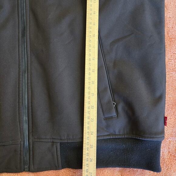 Levi's Men's Sherpa Hooded Jacket Size L Black Streetwear Grunge Skater Workwear - Picture 10 of 10